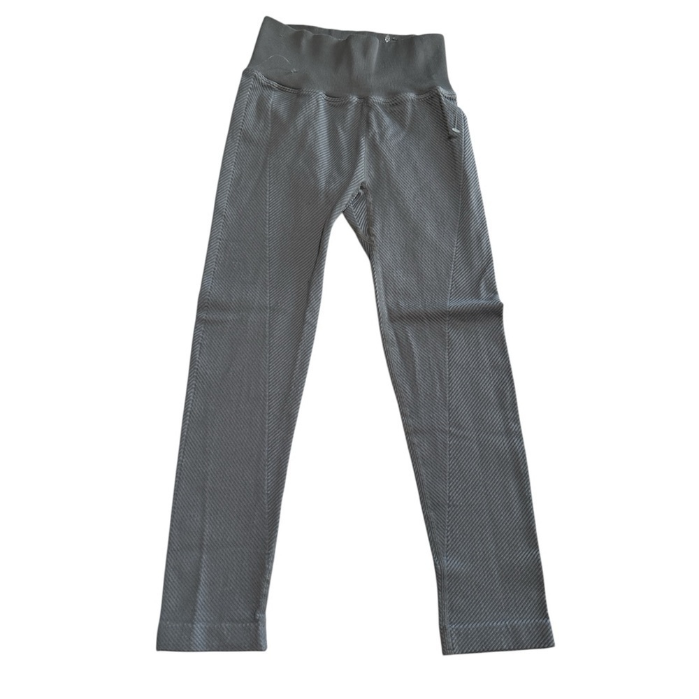 Free People Movement Ribbed Full Length Gray Leggings Size Small